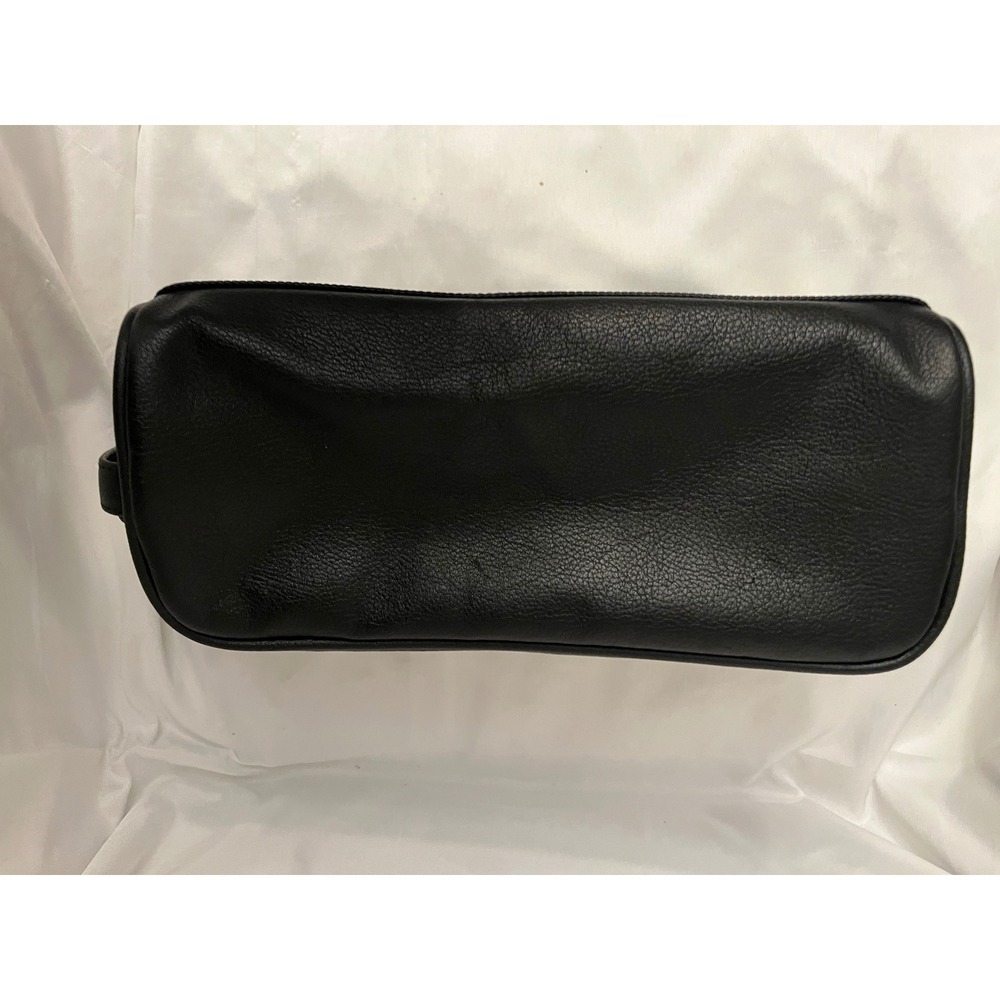 Dopp Black Leather Travel Case NWOT